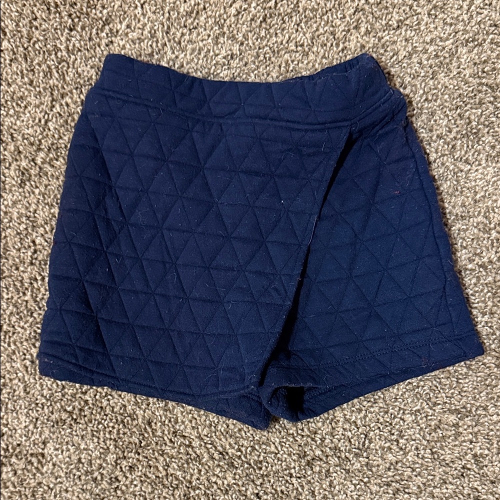 GB Girls Dark Blue Quilted Skort